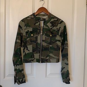 Textile Elizabeth and James crop Denim jacket